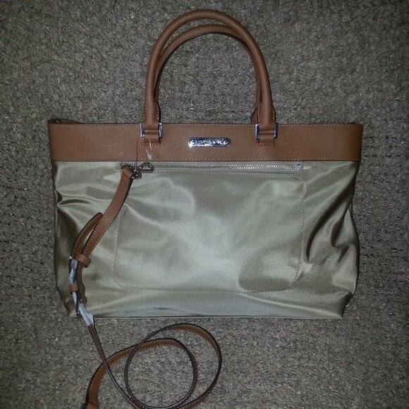 MICHAEL KORS-COLGATE-Nylon/Leather Large Tote-Dusk/Silver Hardware-Authentic-NWT - Picture 1 of 8